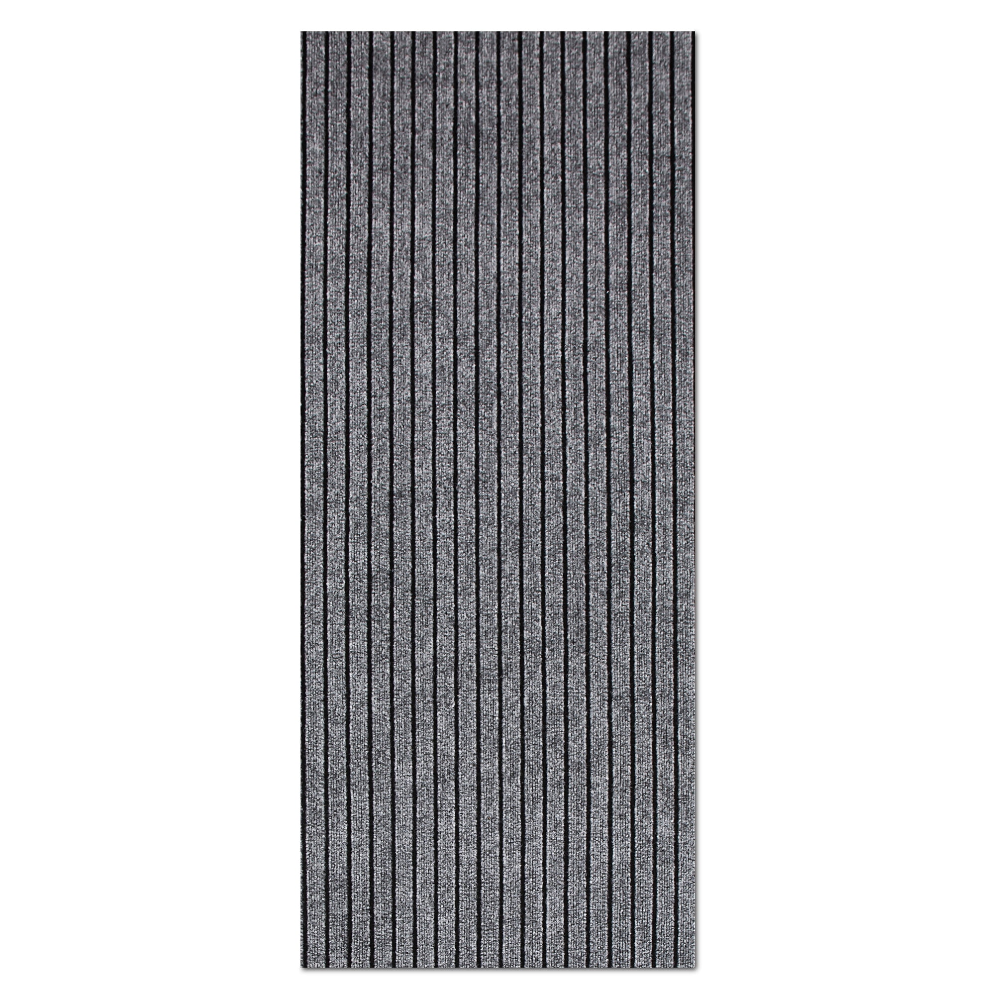 Morefany Outdoor Indoor Runner Rug Custom Size Rugs Non-Slip Hallway Carpet Runners with Rubber Backing Mat for Kitchen Entryway Garage Laundry 4ft x 17ft, Grey Striped