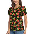 thumbnail image 2 of Vsdgher Cartoon Snail Women Shirts V Neck Short Sleeve Tops T-Shirt Basic Tees, S to 3XL3X-Large, 2 of 5