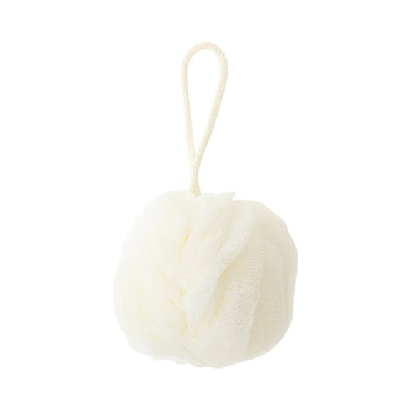 Unique Bargains 1 Pc Lanterns Bath Shower Loofah Sponge Body Puffs for Bathroom Beige