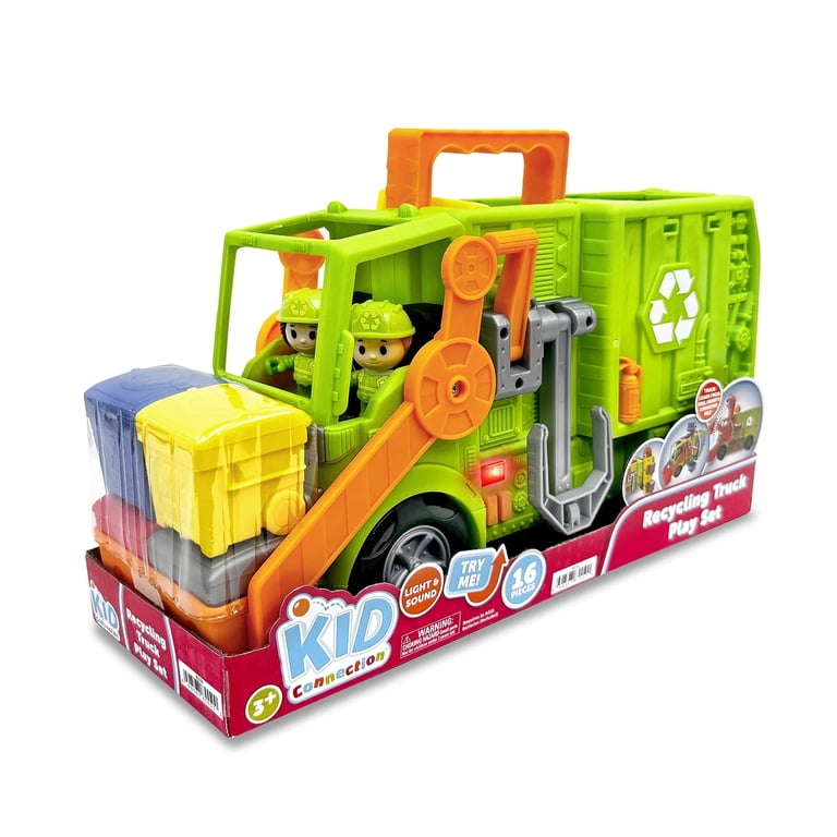Kid Connection Recycling Truck Play Set, 16 Pieces photo 6