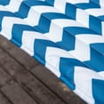 thumbnail image 6 of Lazy Daze Hammocks Quilted Fabric Hammock Hardwood Spreader Bar Poly Pillow, 55" Double Size, Blue Chevron Stripe, 6 of 7