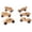 Harvest Stain, variant on Amish-Made Wooden Cars, Set of 6 Circus Splash