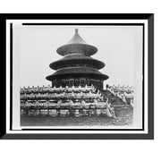 Historic Framed Print, [Temple of Heaven, Peking, China], 17-7/8" x 21-7/8"