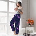 thumbnail image 6 of Picia Eggplant Womens Soft Woven Cotton Elastic Waistband Sleep Pajama Pant Lounge Sleep Pant With Pockets And Drawstring-X-Large, 6 of 9