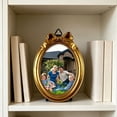 thumbnail image 5 of Gold Carved Photo Frame – Resin Bow Hanging Wall Frame with Stand 6 Shapes To Choose Versatile Tabletop & Wall Decor(D), 5 of 5
