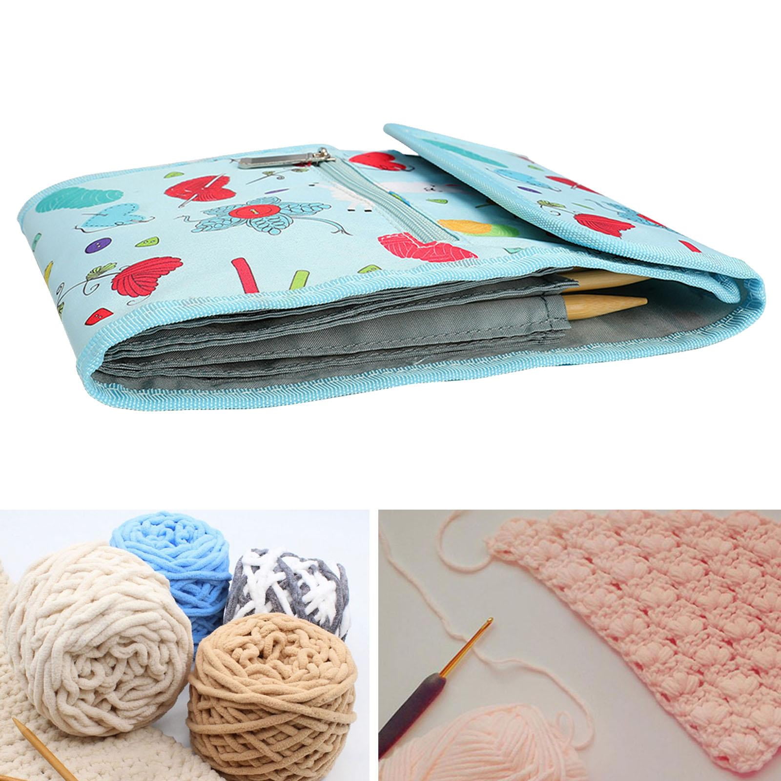 Portable Crochet Hook Case Bag Durable for Carrying Various Crochet