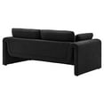 thumbnail image 4 of Sofa Couch, Black, Fabric, Living Kitchen Cafe Bistro Hospitality Restaurant, Modern Contemporary HB34812, 4 of 9