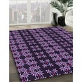thumbnail image 3 of Ahgly Company Machine Washable Indoor Rectangle Transitional Deep Purple Area Rugs, 5' x 7', 3 of 7
