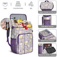 thumbnail image 5 of Romantic Rose and Peony Spring Pattern Insulated Cooler Backpack - 20L Soft Cooler with Padded Straps, 5 of 5