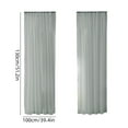 thumbnail image 2 of Sheer Curtains 51 Inches Long 2 Panels Set, Privacy Light Filtering Drapes, Airy Solid Window Curtain with Rod Pocket for Living Room Bedroom Basement, Each Panel 39" W x 51" L, 2 of 7