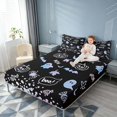 thumbnail image 3 of Homewish Spooky Animal Queen Sheets for Kids, Happy Halloween Pumpkin Queen Sheet Sets, 4pcs (1 Flat Sheet, 1 Fitted Sheet and 2 Pillowcases), 3 of 6