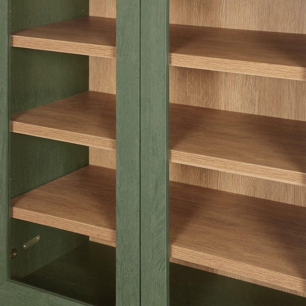 Better Homes & Gardens Juliet Arch Accent Cabinet, Deep Green Finish
