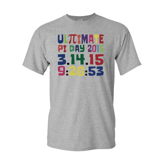 Ultimate Pi Day 3.14 Color Up Adult DT T-Shirt Tee