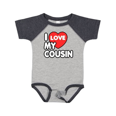 

Inktastic I Love My Cousin Gift Baby Boy or Baby Girl Bodysuit