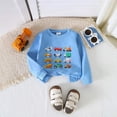 thumbnail image 2 of felwors Toddler Baby Boy Fall Outfits 12 18 24 Months 2T 3T 4T Boys Winter Clothes Long Sleeve Trucks Sweatshirt Pants Set, 2 of 7