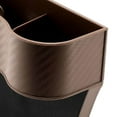 thumbnail image 4 of Car Seat Gap Filler Organizer High Performance Storage Box Center with Cup Holder Brown Right, 4 of 9