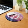 thumbnail image 5 of WIRESTER 7.88 in Round Mouse Pad with Non-Slip Rubber Base for Computers, Laptop, Office & Home - Gliter Pink Blue D, 5 of 5