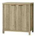 thumbnail image 1 of OAKHAM Buffet Bahut Cannelé avec Tablettes Ajustables, Crédence Console d'Accent Moderne, Chêne Ask Ensoleillé, 1 of 8