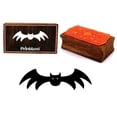 thumbnail image 1 of Printtoo Silhouettes Flying Bat Rectangular Wooden Rubber Stamp Block Scrap-Booking, 1 of 2