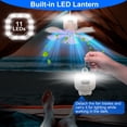 thumbnail image 4 of imerelez 2 In 1 Portable Camping Fan with LED Lantern 8000mAh Battery Powered Tent Fan with Carabiner Digital Display 4 Speeds 4 Timer Settings for Camping Canopy Tents RV, 4 of 9