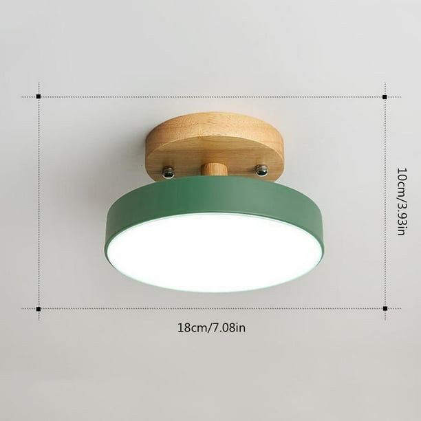 Accesorio de techo LED de fácil instalación regulable para pasillo (verde) Ndcxsfigh Para estrenar