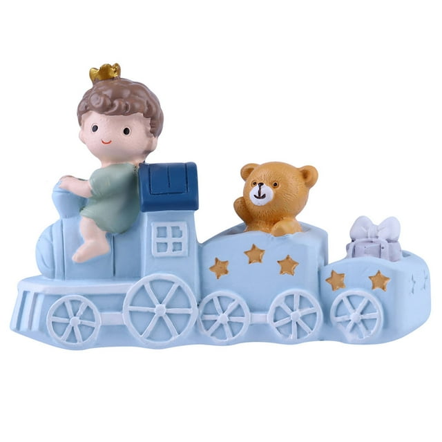 MasteelfCA Cartoon Train Toy Baking Cake Decoration Lovely Dessert Decor Desktop Ornament