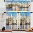 thumbnail image 3 of LALILO Kitchen Curtains and Valances Set of 3 36" Usa Window Treatment Tiers for Window Decor, 3 of 5