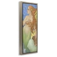 thumbnail image 3 of Stupell Industries The Gatekeepers Mermaid Portrait Brown Framed Floater Canvas Wall Art design by Christina P. Wyatt, 25 x 11, 3 of 9