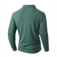 thumbnail image 4 of GuangCheng Mens Polo Shirts Classic Button Basic Long Sleeve Work Shirts Solid Cotton Tees Suit Dress Tops, 4 of 7