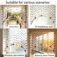 thumbnail image 4 of 20-Strand Crystal Beaded Curtain, Multicolor Acrylic Arched Room Divider with Rainbow Beads for Bedroom, Living Room, Cafe, 4 of 8