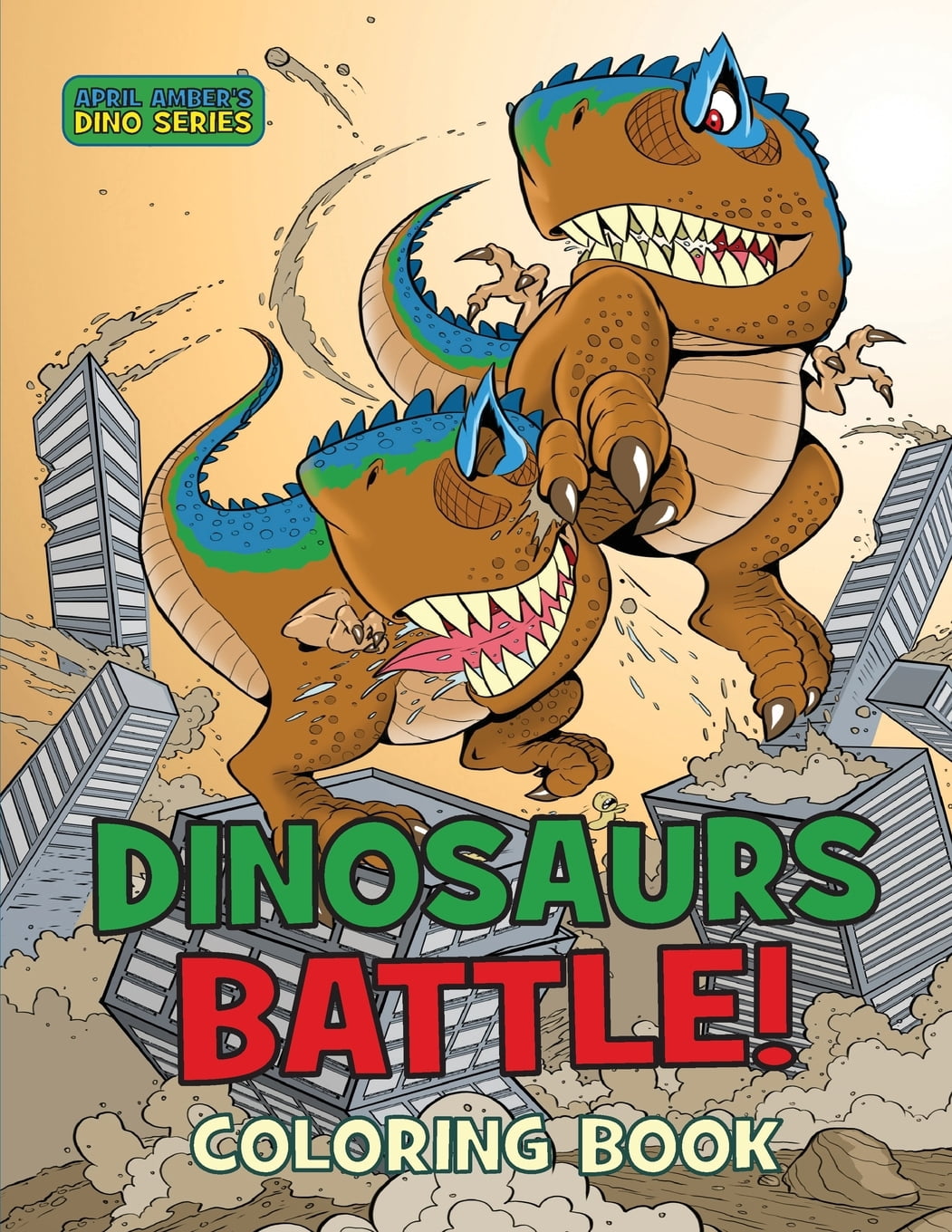 Dinosaurs Battle Coloring Book For Kids, Epic Battles Between