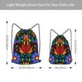 thumbnail image 4 of XMXT Unisex Drawstring Backpack for Women Men, Mexican Decorative Flowering Birds Waterproof Gym Bag String Bags for Shopping Sport Travel, m, 4 of 8