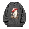 thumbnail image 5 of AYA Sweatshirts for Teen Girls Letter Print Hoodless Long Sleeved Pullover With Pockets, 5 of 5