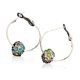 thumbnail image 4 of Pendientes de aro sweethay con diamantes de imitación bohemios para banquete de cumpleaños, 4 of 6