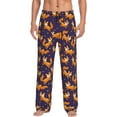 thumbnail image 2 of Lsque Stars and Fox Cute Print Men's Pajama Pants, Lounge Pant - Comfortable Home Wear,Elastic Waistband, Stylish Design-Small, 2 of 9