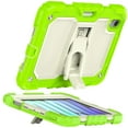 thumbnail image 6 of for iPad mini 6th Gen 8.3" 2021 Case with PET Screen Protector + Pencil Holder + Stand + Shoulder Strap | Heavy Duty Protection 3 Layer Silicone PC Case for iPad mini 6th Generation | Olivine+Beige, 6 of 9