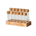 thumbnail image 4 of TISHITA Glass Test Tubes Single Dose Coffee Bean Storage Tubes for Countertop Pantry 6 high and low glass, 4 of 8