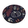 thumbnail image 1 of Easygdp Thanksgiving Print Easy To Install Bar Stool Covers&Stool Covers Round&Elastic Stool Cover, Barstool Covers,Washable&Bottom With Elastic Edge-14 inch, 1 of 7