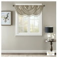 thumbnail image 2 of Faux Silk Waterfall Embellished Valance Champagne 38x46", 2 of 7