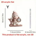 thumbnail image 3 of 26 English Letter Christmas Ornament Christmas Tree Decoration 2D Acrylic Decoration Car Rearview Mirror Ornament, 3 of 5