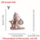 thumbnail image 3 of 26 English Letter Christmas Ornament Christmas Tree Decoration 2D Acrylic Decoration Car Rearview Mirror Ornament, 3 of 5