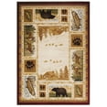 thumbnail image 2 of HR Cabin Rug Modern Geometric Design Cabin Rug Abstract Beige / Multi 2' x 3', 2 of 5