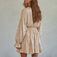 thumbnail image 5 of Aobny Party Summer Dresses for Women 2025 Gold Club A-Line Sequin V-Neck Long Sleeve Mini Sexy Dresses, 5 of 7