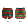 thumbnail image 3 of Fotbe Mexican Leopard Serape Blanket Stripes Pattern Womens High Waist Running Shorts Athletic Workout Quick Dry Shorts for Women with Pockets Gym Yoga Summer Shorts-Large, 3 of 7