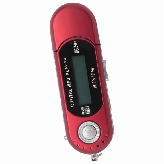 Portable USB MP3 Player Music Player Digital LCD Screen Bluetooth FM Radio Multifunction MP3 Music Player Red