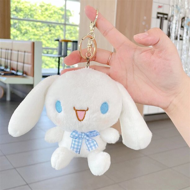 Sanrio My Melody Cinnamoroll Kuromi Hello Kitty Purin Plushie Anime Plushie Bag Doll, muñeco de decoración, juguete de regalo para niños, 12CM