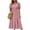 Pink, variant on Levmjia Flowy Midi Dresses for Women V Neck Short Sleeve Polka Dot Dress Summer Casual Fashion Loose Fit Swing Party Beach Vacation