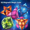 thumbnail image 4 of 3d Variable Geometric Magic Cube Magnetic Magic Cube Toy Creative Durable Fidgets Toy Thinking Changes Profiled Fingertip Toy Gift Multiple Colors, 4 of 4
