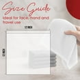 thumbnail image 4 of RIVERSIDE 24 Pack Luxury Washcloths 12x12 with Soft Cotton 400 GSM Quick Dry and Absorbent for Face & Body - White, 4 of 8