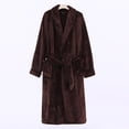 thumbnail image 5 of Miqool Women's Plush Fleece Bathrobe with Shawl Collar and Pockets -Long Robe Soft Warm Belted, 5 of 5